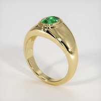 1.15 Ct. Emerald Ring, 18K Yellow Gold 2