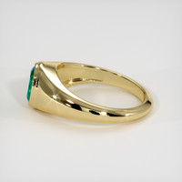 0.72 Ct. Emerald Ring, 18K Yellow Gold 4