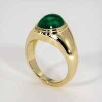 5.80 Ct. Emerald Ring, 18K Yellow Gold 2