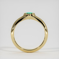 0.92 Ct. Emerald Ring, 18K Yellow Gold 3