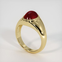 3.04 Ct. Ruby Ring, 18K Yellow Gold 2