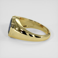 2.70 Ct. Blue Sapphire Ring, 18K Yellow Gold 4