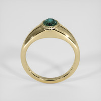 1.16 Ct. Bluish Green Sapphire Ring, 18K Yellow Gold 3