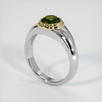 1.37 Ct. Gemstone Ring, 14K Yellow & White 2