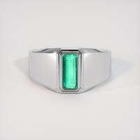 1.54 Ct. Emerald Ring, Platinum 950 1