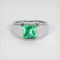 3.05 Ct. Emerald Ring, Platinum 950 1