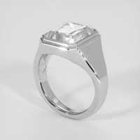 10.22 Ct. White Zircon Ring, Silver 2