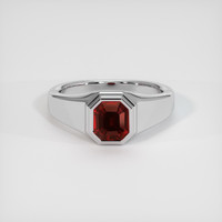 1.43 Ct. Ruby Ring, 14K White Gold 1