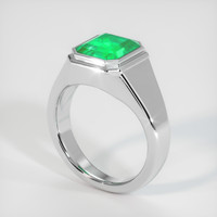 4.73 Ct. Emerald Ring, 18K White Gold 2