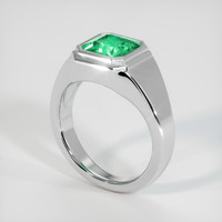 3.05 Ct. Emerald Ring, 18K White Gold 2