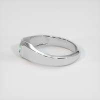 0.78 Ct. Sapphire Ring, 18K White Gold 4