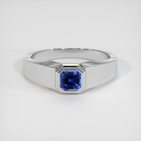 1.20 Ct. Sapphire Ring, 18K White Gold 1