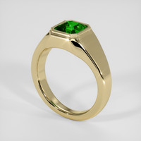 1.59 Ct. Green Tsavorite Garnet Ring, 14K Yellow Gold 2