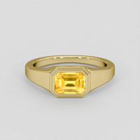 2.15 Ct. Yellow Sapphire Ring, 14K Yellow Gold 1