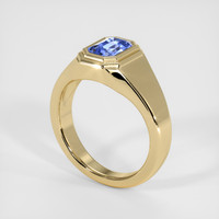 1.06 Ct. Blue Sapphire Ring, 14K Yellow Gold 2