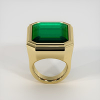 37.39 Ct. Emerald Ring, 18K Yellow Gold 3