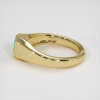 0.49 Ct. Emerald Ring, 18K Yellow Gold 4