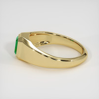 0.52 Ct. Emerald Ring, 18K Yellow Gold 4