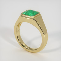 3.05 Ct. Emerald Ring, 18K Yellow Gold 2