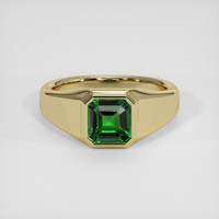 1.59 Ct. Green Tsavorite Garnet Ring, 18K Yellow Gold 1