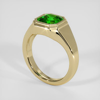 2.02 Ct. Green Tsavorite Garnet Ring, 18K Yellow Gold 2