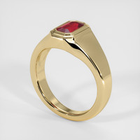 1.12 Ct. Ruby Ring, 18K Yellow Gold 2