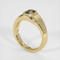 1.30 Ct. Color Change Sapphire Ring, 18K Yellow Gold 2