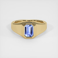 1.06 Ct. Blue Sapphire Ring, 18K Yellow Gold 1