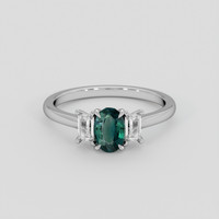 0.73 Ct. Alexandrite Ring, Platinum 950 1
