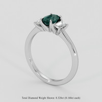 0.73 Ct. Alexandrite Ring, Platinum 950 2