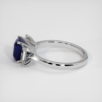 2.14 Ct. Blue Sapphire Ring, Platinum 950 4