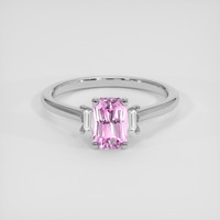 1.19 Ct. Pink Sapphire Ring, Platinum 950 1