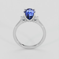 3.02 Ct. Blue Sapphire Ring, Platinum 950 3