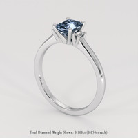 1.07 Ct. Blue Sapphire Ring, Platinum 950 2