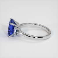 3.07 Ct. Blue Sapphire Ring, Platinum 950 4