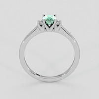 0.70 Ct. Bluish Green Sapphire Ring, Platinum 950 3