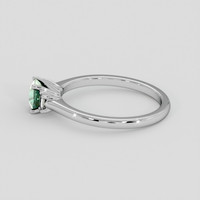 0.70 Ct. Bluish Green Sapphire Ring, Platinum 950 4