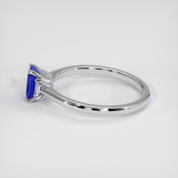 0.90 Ct. Blue Sapphire Ring, Platinum 950 4