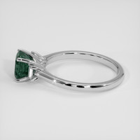 1.75 Ct. Bluish Green Sapphire Ring, Platinum 950 4