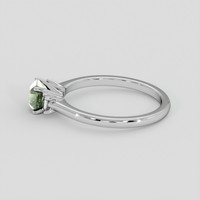 1.15 Ct. Bluish Green Sapphire Ring, Platinum 950 4