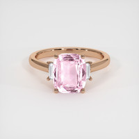 3.07 Ct. Pink Sapphire Ring, 14K Rose Gold 1