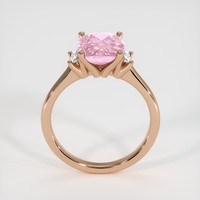 3.07 Ct. Pink Sapphire Ring, 14K Rose Gold 3