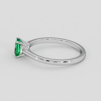 0.58 Ct. Emerald Ring, Silver 4