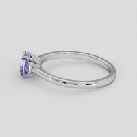 1.14 Ct. Violet Sapphire Ring, Silver 4