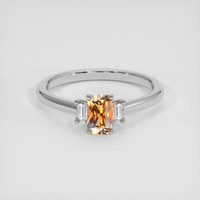 0.46 Ct. Bi Color Sapphire Ring, Silver 1