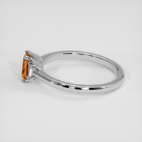 0.46 Ct. Bi Color Sapphire Ring, Silver 4