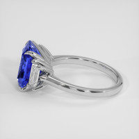 5.45 Ct. Blue Sapphire Ring, 10K White Gold 4