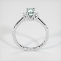 0.76 Ct. Bluish Green Sapphire Ring, 10K White Gold 3