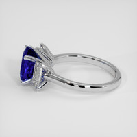 3.52 Ct. Blue Sapphire Ring, 14K White Gold 4