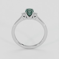 0.86 Ct. Alexandrite Ring, 14K White Gold 3
